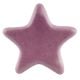 Solid Lavender Star Ceramic Cabinet Knob